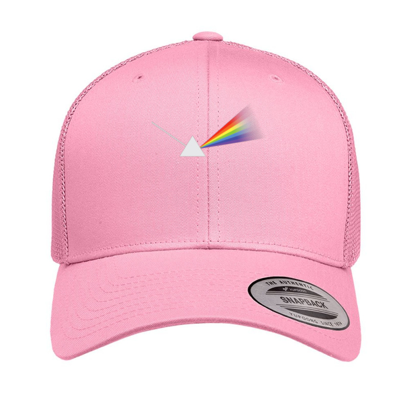 Triangle Shape With White Ray Of Light Rainbow Colors Design Premium T Retro Trucker Cap by jermonmccline | Artistshot