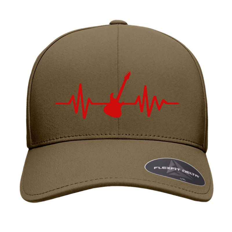 Heartbeat Electric Guitar Seamless Cap by Lissette | Artistshot