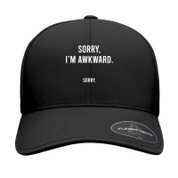 Sorry I'm Awkward Sorry Humor Gift Sweatshirt Seamless Cap | Artistshot