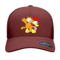 Garfiel And Pluto Seamless Cap | Artistshot