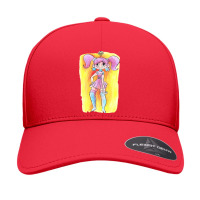 Watercolor Girl With Pig Tails Seamless Cap | Artistshot