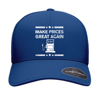 Funny Pro Trump Supporter Make Gas Prices Great Again Seamless Cap | Artistshot