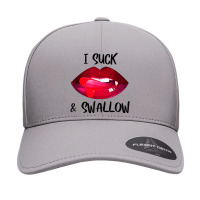 I Suck And Vampire Fangs Halloween Costume Seamless Cap | Artistshot