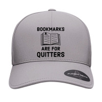 Bookmarks Are For Quitters Funny Book Lover Seamless Cap | Artistshot