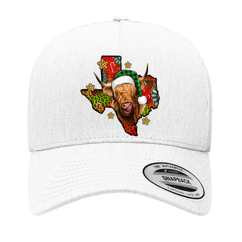 Christmas Texas Highland Cow Yupoong Trucker Cap | Artistshot