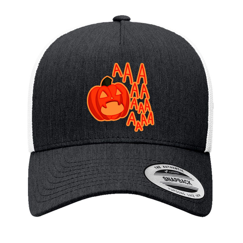 Screaming Pumpkin Yupoong Trucker Cap by Hatory | Artistshot