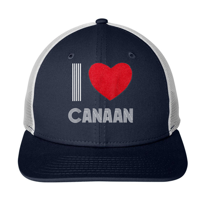 I Love Canaan Boyfriend Heart Vintage Bday Family T Shirt Snapback Trucker Cap by cm-arts | Artistshot