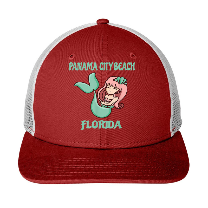 Panama City Beach Cute Mermaid Themed Snapback Trucker Cap by ElsieLynne | Artistshot