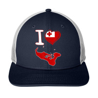 I Love Tonga. Tongan Flag In Shape Of A Heart. Country Map Snapback Trucker Cap | Artistshot