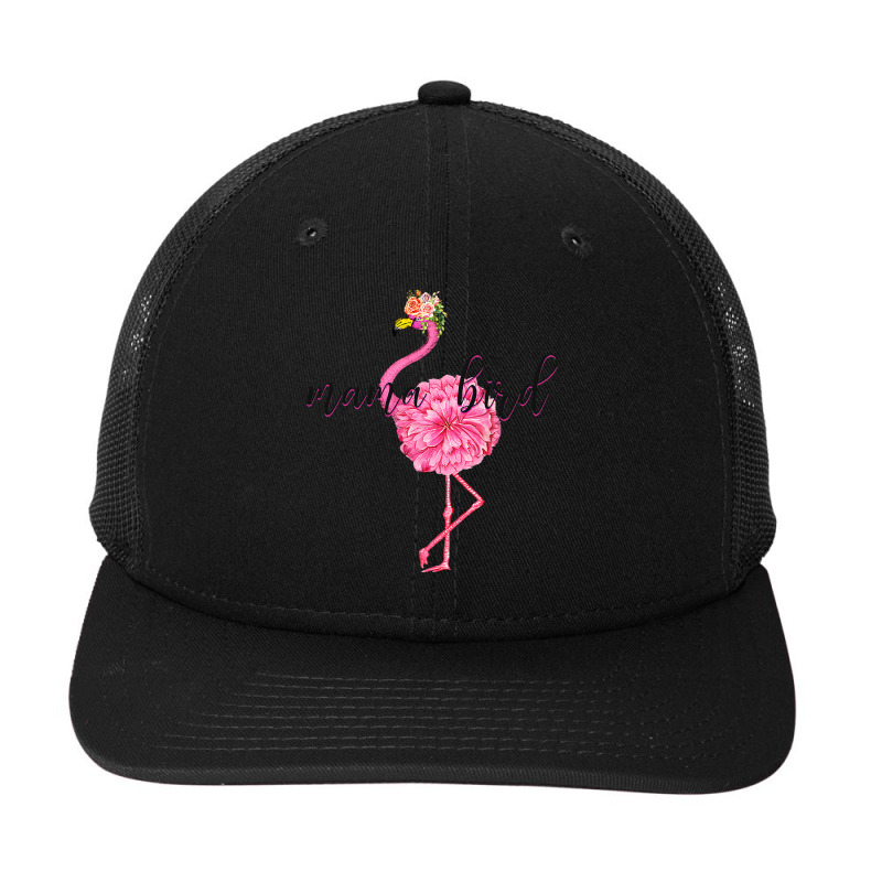 Flower Pink Mama Bird Momma Flamingo Summer Sea 2019 Floral Snapback Trucker Cap by EricWade | Artistshot