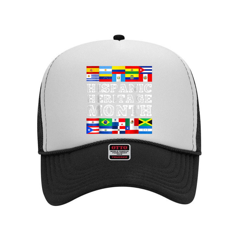 Hispanic Heritage Month Latin American Countries Flags Foam Trucker Hat by Markets | Artistshot