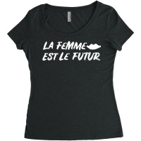 Feminist La Femme Est Le Futur Female Women's Triblend Scoop T-shirt | Artistshot