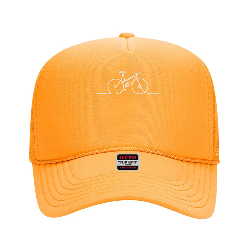 Cycle Bicycle Bike Single Line Minimal Sketch Continuous Line Art Simp Foam Trucker Hat by cm-arts | Artistshot