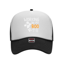 Working On My Boo Tee Funny Halloween Costume Men Women Gym T Shirt Foam Trucker Hat | Artistshot