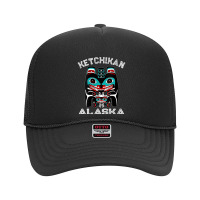 Womens Indigenous Ketchikan Alaska Native American Art Indian Bear V N Foam Trucker Hat | Artistshot