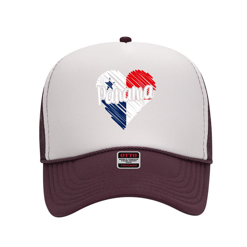 Panama For Men Panamanian Heart Flag For Women Panama T Shirt Foam Trucker Hat by cm-arts | Artistshot