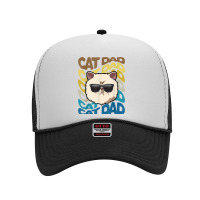 Retro Vintage Cool Exotic Shorthair Cat Dad Kitty Dad Foam Trucker Hat | Artistshot