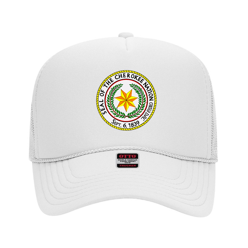 Double Sided Seal Of The Cherokee Nation Native American Foam Trucker Hat | Artistshot