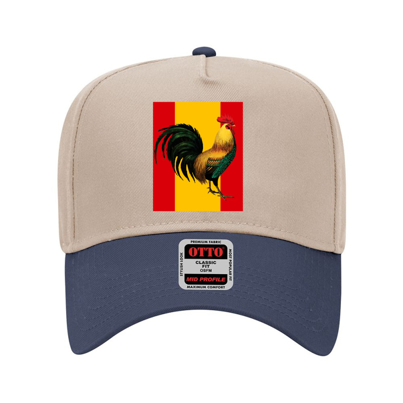 Spain Spanish Flag Cock Fight Game Fowl Adjustable Baseball Cap by GregoryBlaylock | Artistshot