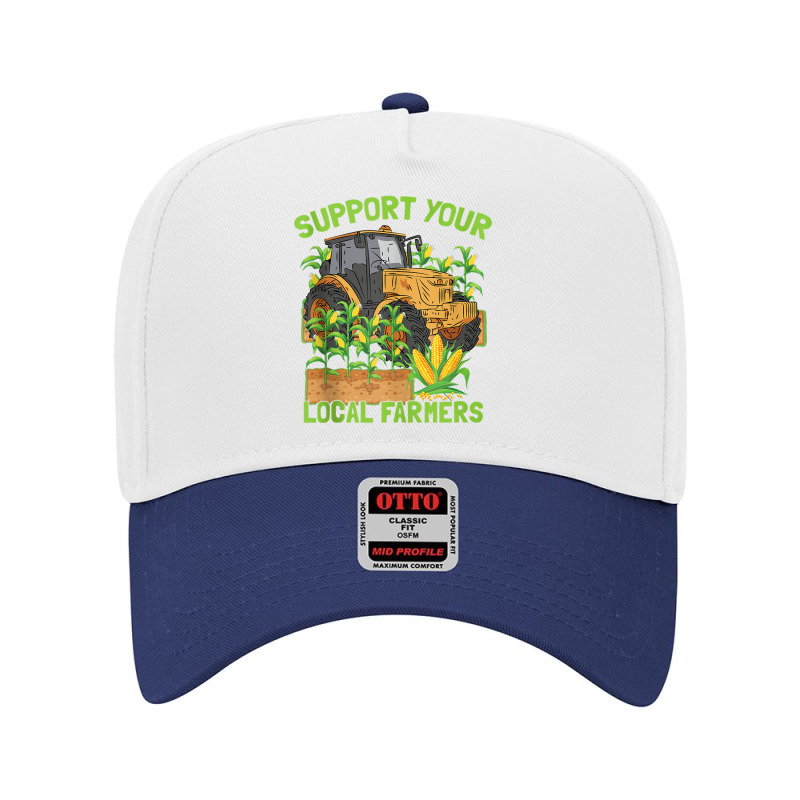 Harvest Corn Tractor Agriculture Farming Tank Top Adjustable Baseball Cap | Artistshot