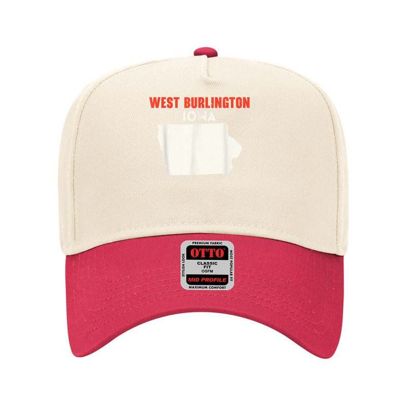 West Burlington Iowa Usa State America Travel Iowan T Shirt Adjustable Baseball Cap | Artistshot