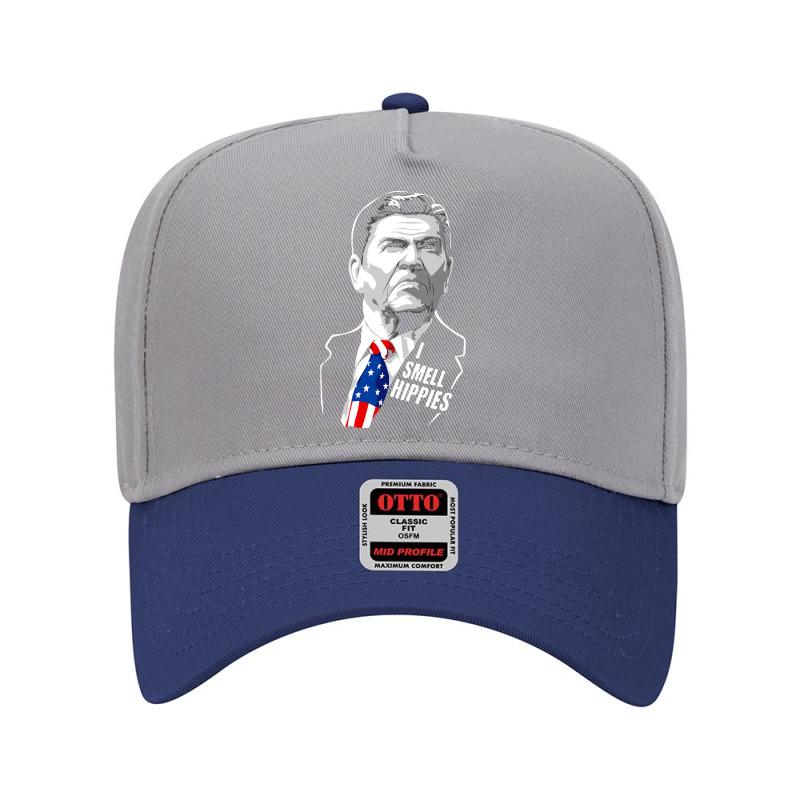 Funny I Smell Hippies - Vintage Ronald Reagan Adjustable Baseball Cap by Kosdapen517 | Artistshot