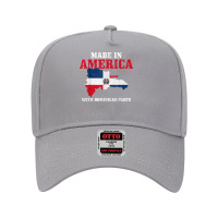 Dominican Republic Pride Funny American Dominican Parts Flag Adjustable Baseball Cap | Artistshot