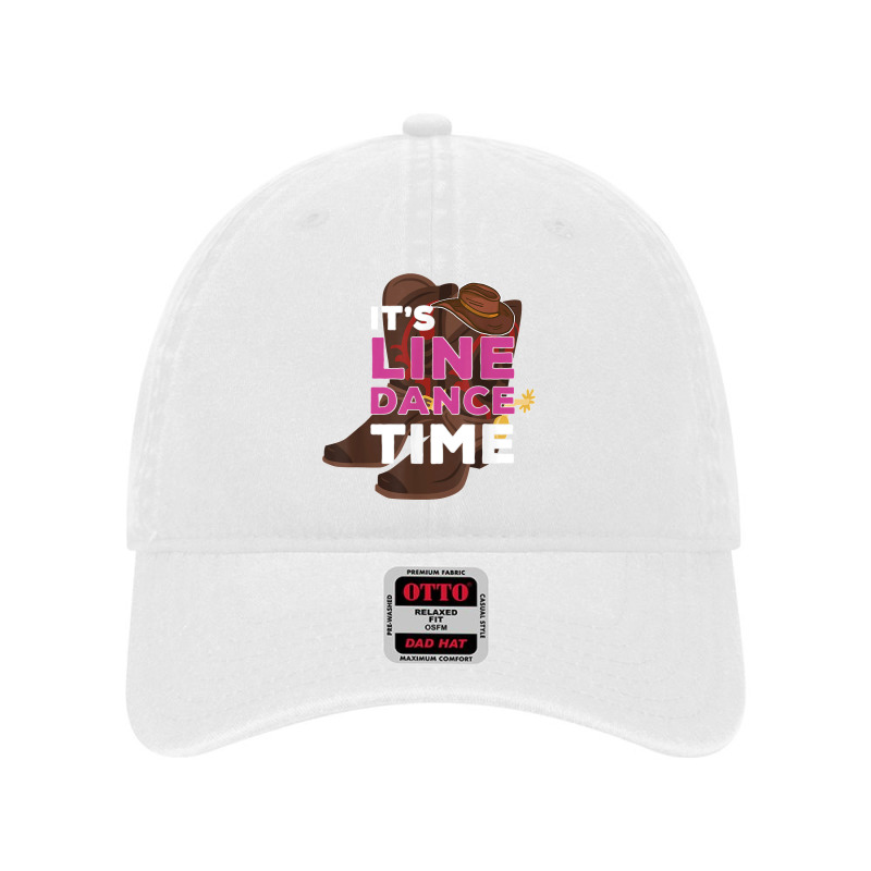 It's Line Dance Time Country Western Line Dancer Boots Hat Dyed Cap by cm-arts | Artistshot