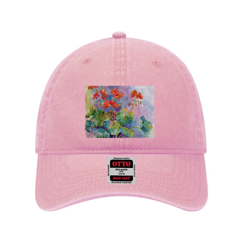 Geraniums Dyed Cap by cm-arts | Artistshot