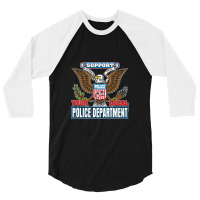 Support Your Local Police Departt Bald Eagle 3/4 Sleeve Shirt | Artistshot