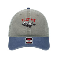 Text Me  Morse Code Key  Ham Radio T Shirt Dyed Cap | Artistshot