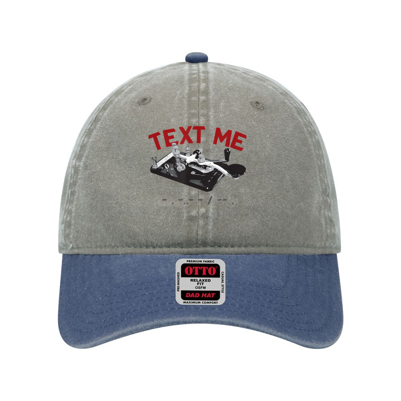 Text Me  Morse Code Key  Ham Radio T Shirt Dyed Cap by pypybedypa | Artistshot