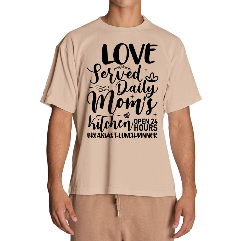 Moms Kitchen Funny Mom Baker Love Served Daily T Shirt Urban Heavy T-shirt | Artistshot