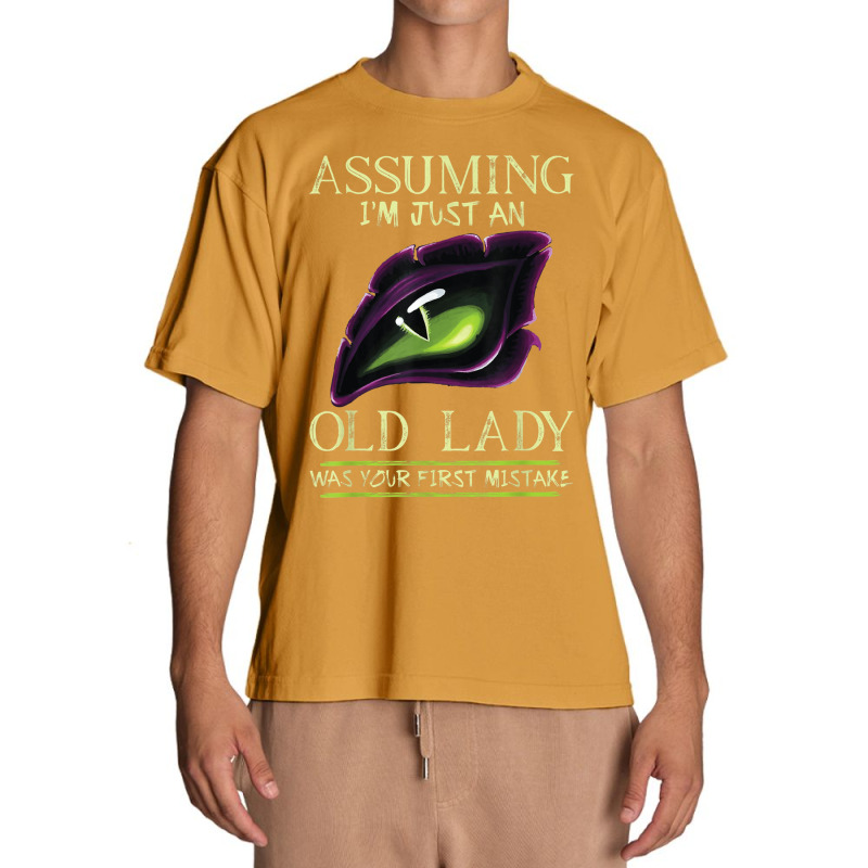 Assuming I'm Just An Old Lady Was Your First Mistake Dragon Urban Heavy T-shirt by JusticePeck | Artistshot