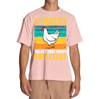 Chicken Chick Funny Chicken Chickens The Pet That Poops Breakfast 336  Urban Heavy T-shirt | Artistshot