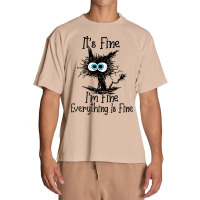 It's Fine I'm Fine Everything Is Fine Funny Cat T Shirt Urban Heavy T-shirt | Artistshot