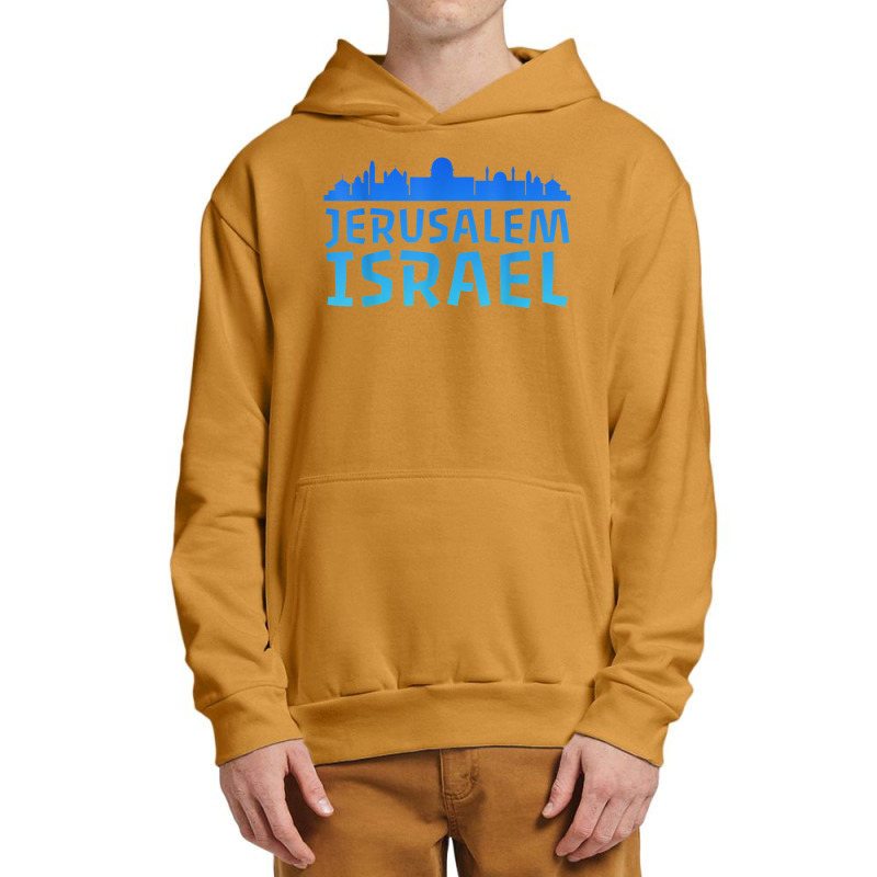 Jewish Jerusalem Design I Love Israel Urban Pullover Hoodie | Artistshot