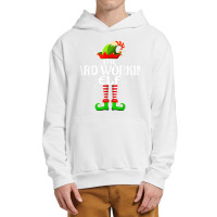 Hard Working Elf Matching Family Group Christmas Party T Shirt Urban Pullover Hoodie | Artistshot