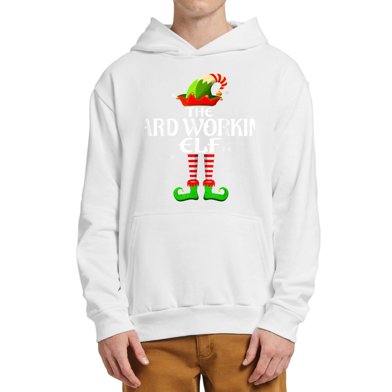 Hard Working Elf Matching Family Group Christmas Party T Shirt Urban Pullover Hoodie by silviabzp | Artistshot