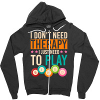 Funny Bingo Player Lottery Gambling Zipper Hoodie | Artistshot