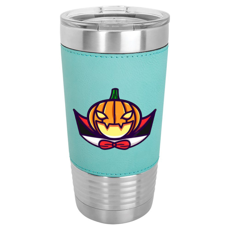 So Cool Dracula Pumpkin Design Leatherette Tumbler | Artistshot