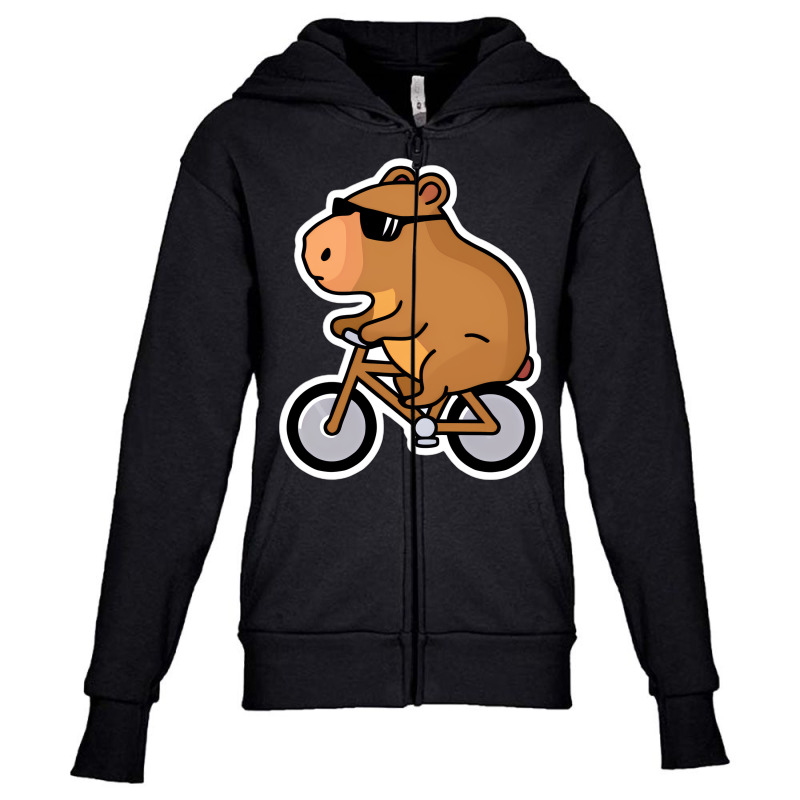 Mr Happy Capybara Youth Zipper Hoodie | Artistshot