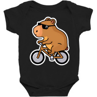 Mr Happy Capybara Baby Bodysuit | Artistshot