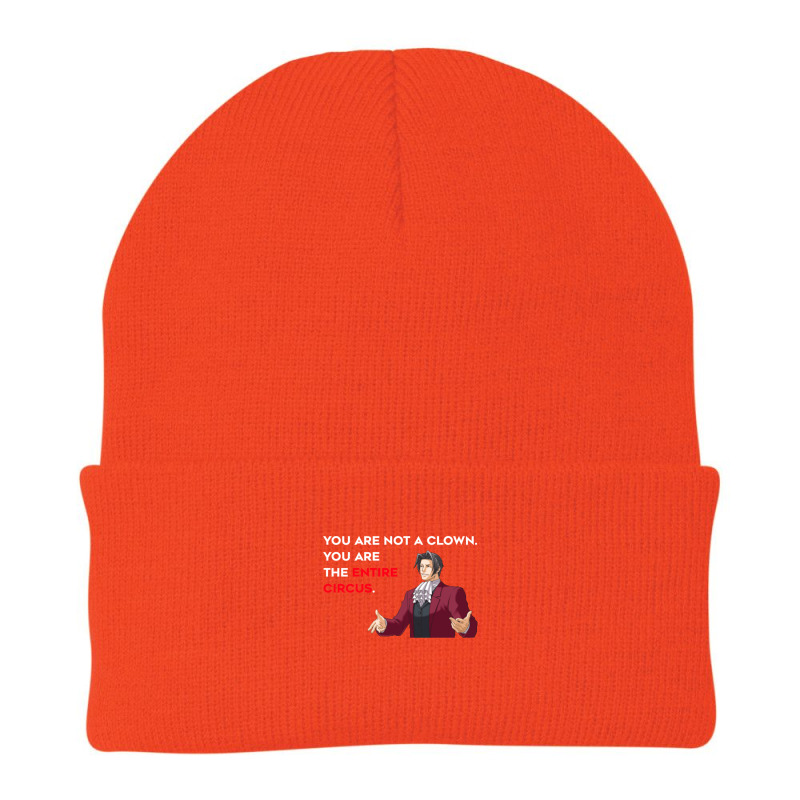 Miles Edgeworth Entire Circus Quote Beanie by BrendonPatton | Artistshot