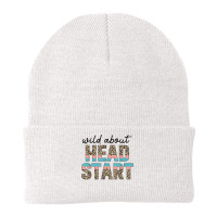 Wild About Head Start Teacher Leopard 1st Day Back To School T Shirt Beanie | Artistshot