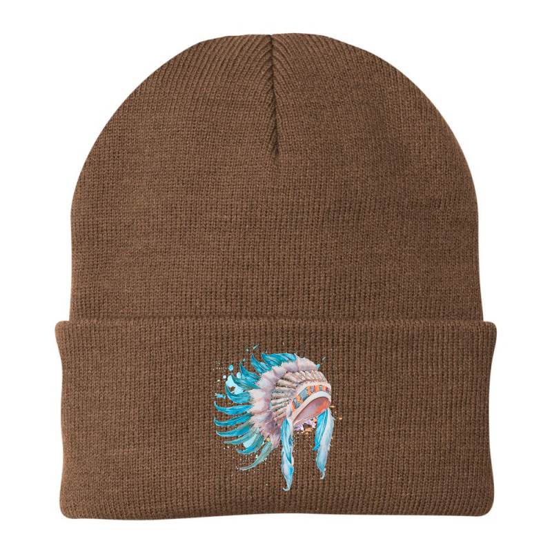 Native Indian Chief, Native Indian Chief Art, Native Indian Chief Pain Beanie by SHPER904 | Artistshot