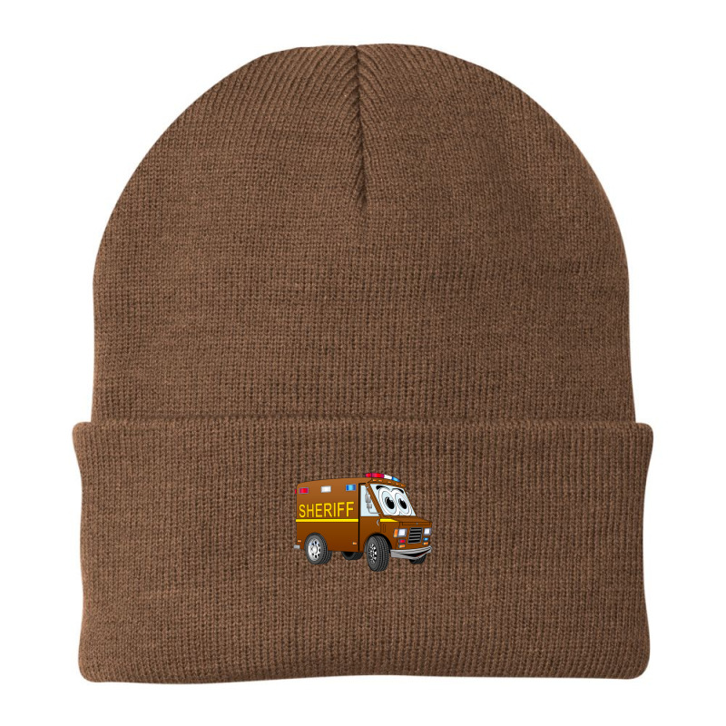 Sheriff Mini Van Cartoon Beanie by RobinIntorcia | Artistshot