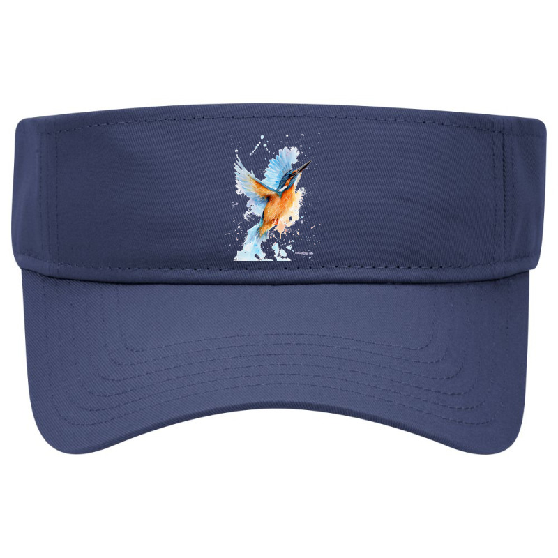 Kingfisher Watercolour Visor hat by cm-arts | Artistshot