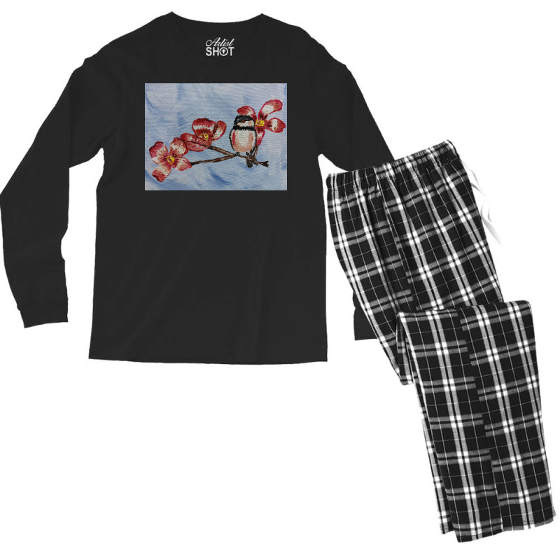 Chickadee Morning Men's Long Sleeve Pajama Set by CanadianWilds | Artistshot