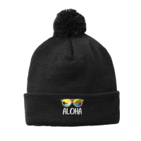 Aloha Hawaii Hawaiian Island Sunglasses Palm Trees Beach T Shirt Pom Pom Beanie | Artistshot